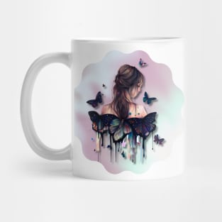 Girl with Butterflies 2 Mug